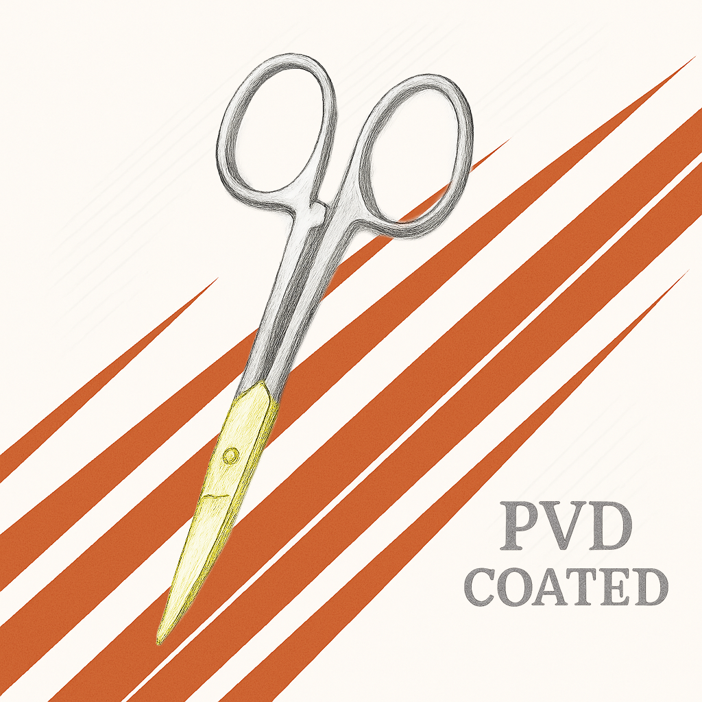 PVD Low friction coating for medical tools