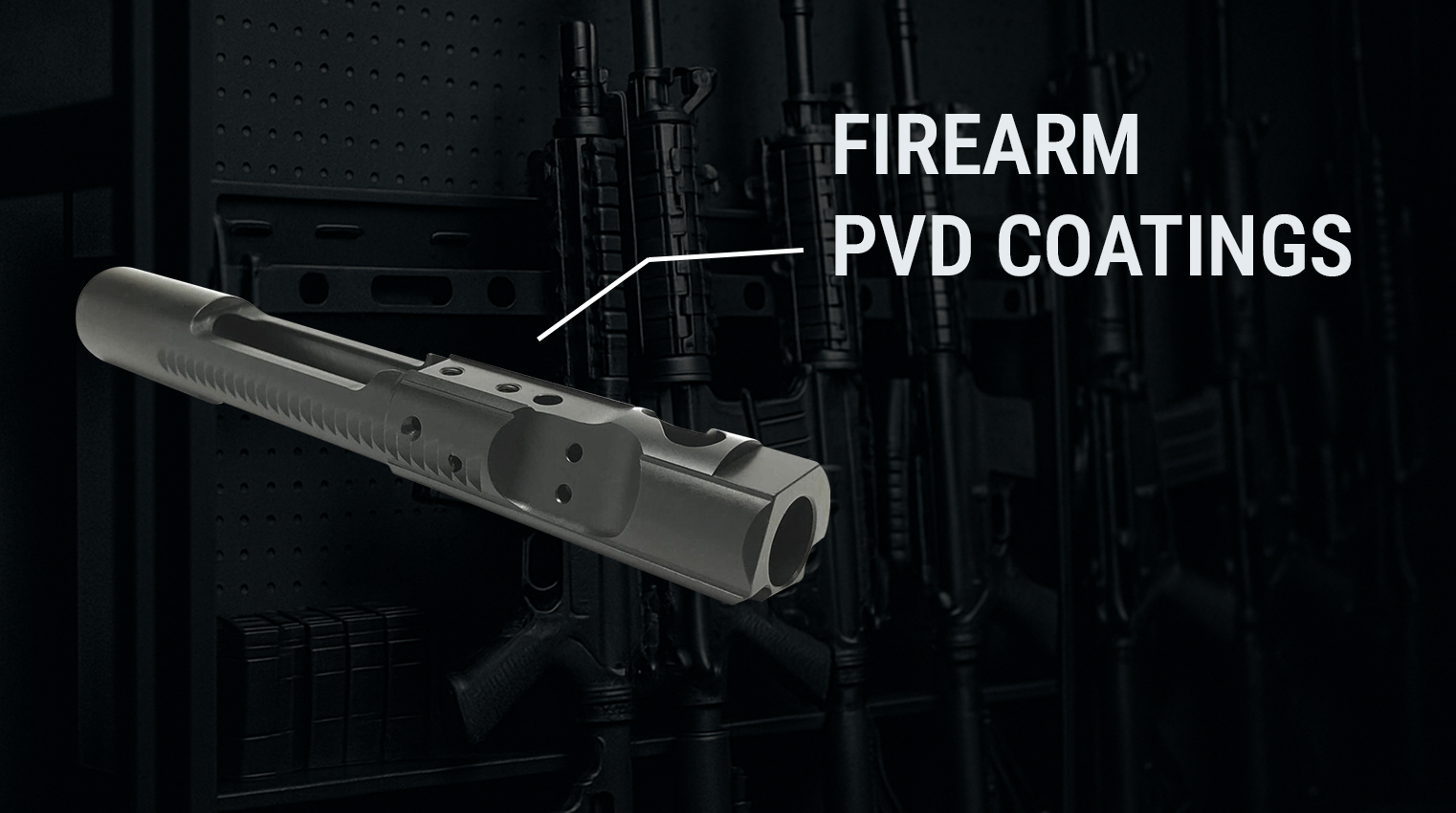 PVD Coatings improving firearm performance on parts like bolt carrier groups triggers receivers and more